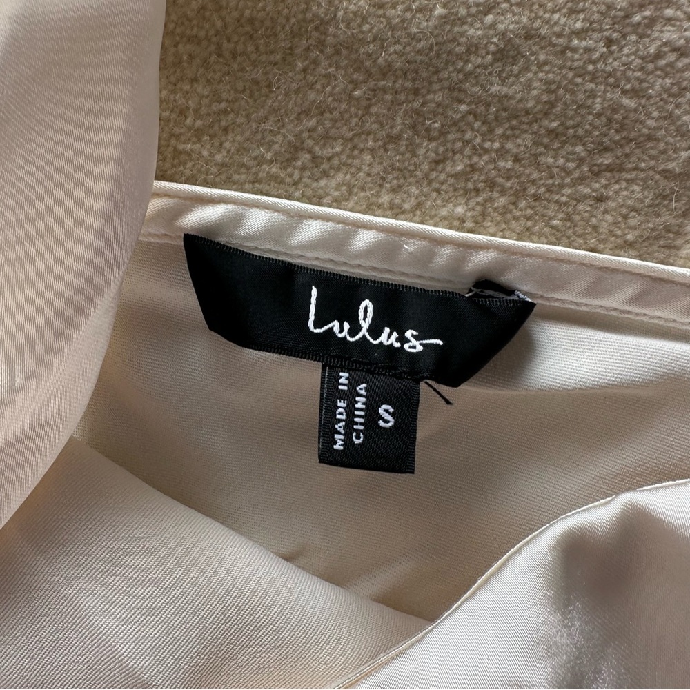 Lulu's One Shoulder White Dress - Picture 3 of 4